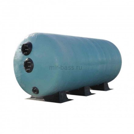 Фильтр Gemas TURBIDRON HORIZONTAL D=1800 мм, L=3000 мм, вых. 160 мм, (H засыпки - 1,0 м) Фильтр Gemas TURBIDRON HORIZONTAL D=1800 мм, L=3000 мм, вых. 160 мм, (H засыпки - 1,0 м)