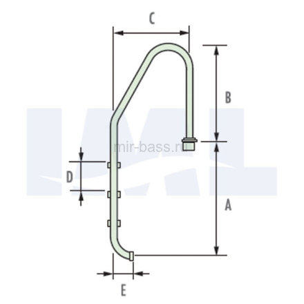 Лестница IML STANDARD 3 ступени Лестница IML STANDARD 3 ступени