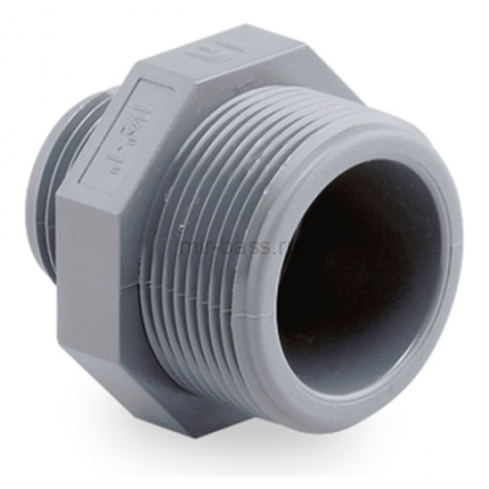 Ниппель переходной ПВХ 1 1/4"х1 1/2", Hidroten, Испания 1002456 (СК1610_И)