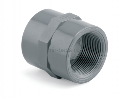 Муфта ПВХ с внутр.резьбой 1 1/4", Hidroten, Испания 1002053 (CK2404_N) Муфта ПВХ с внутр.резьбой 1 1/4", Hidroten, Испания 1002053 (CK2404_N)