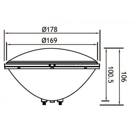 Лампа Pool King светодиодная цветная PAR56 24 Вт, 12В, PAR-LED24PC